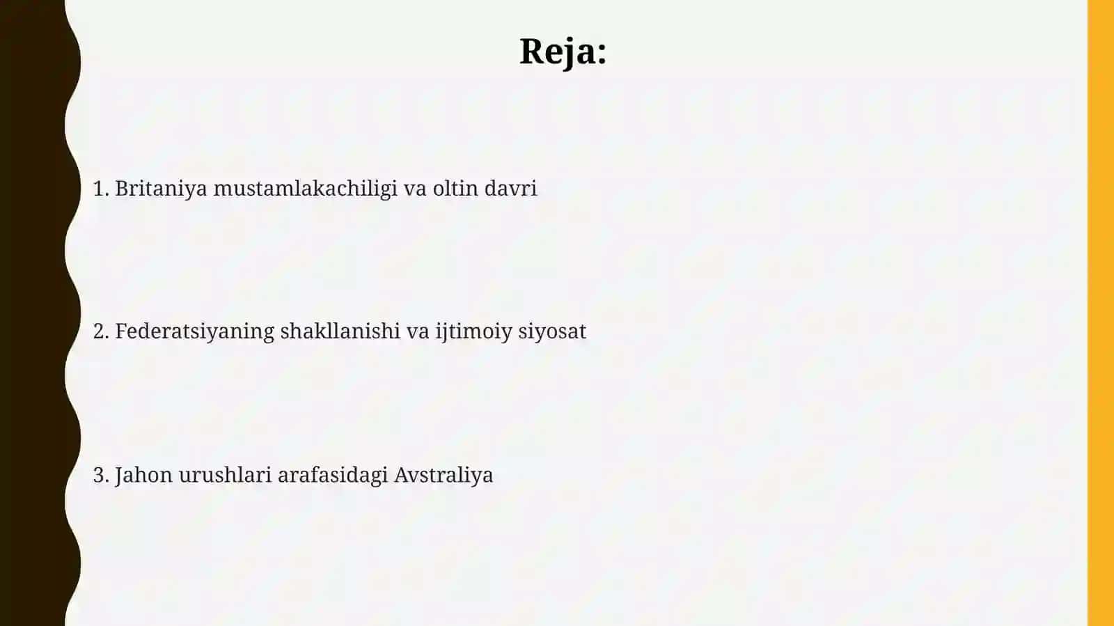 Britaniya mustamlakachiligi va oltin isitmasi davri 2