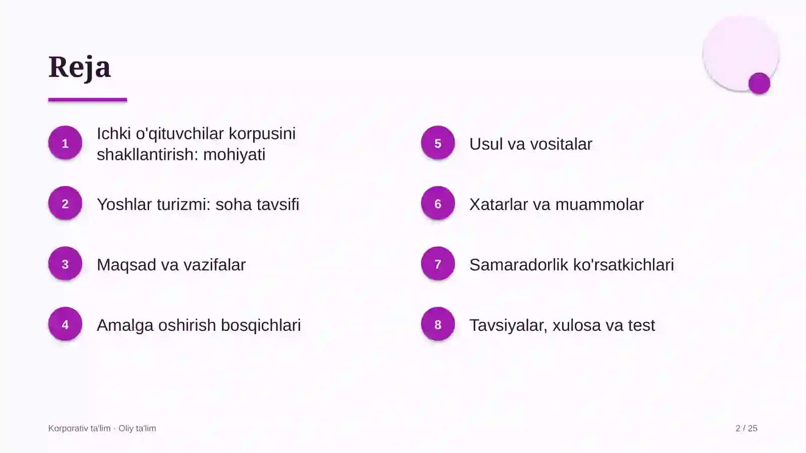 yoshlar turizmida ichki o'qituvchilar korpusini shakllantirish 7074 2