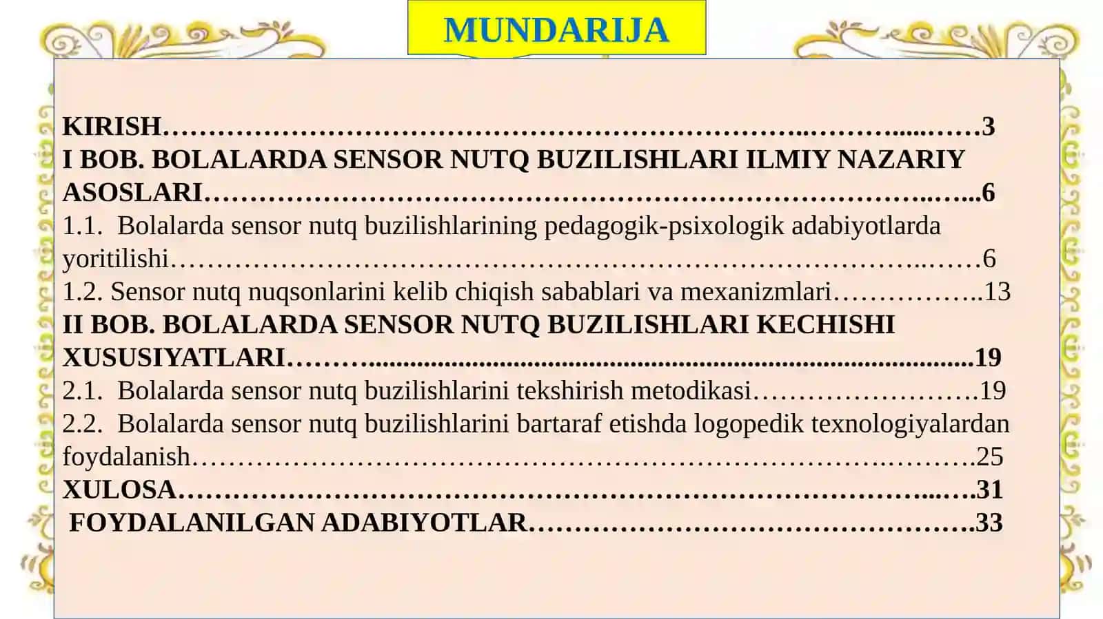 BOLALARDA SENSOR NUTQ BUZILISHLARI 2