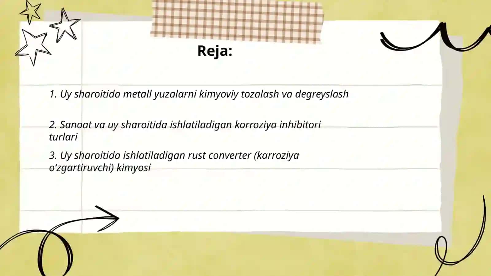 Karroziyani kamaytirish 2