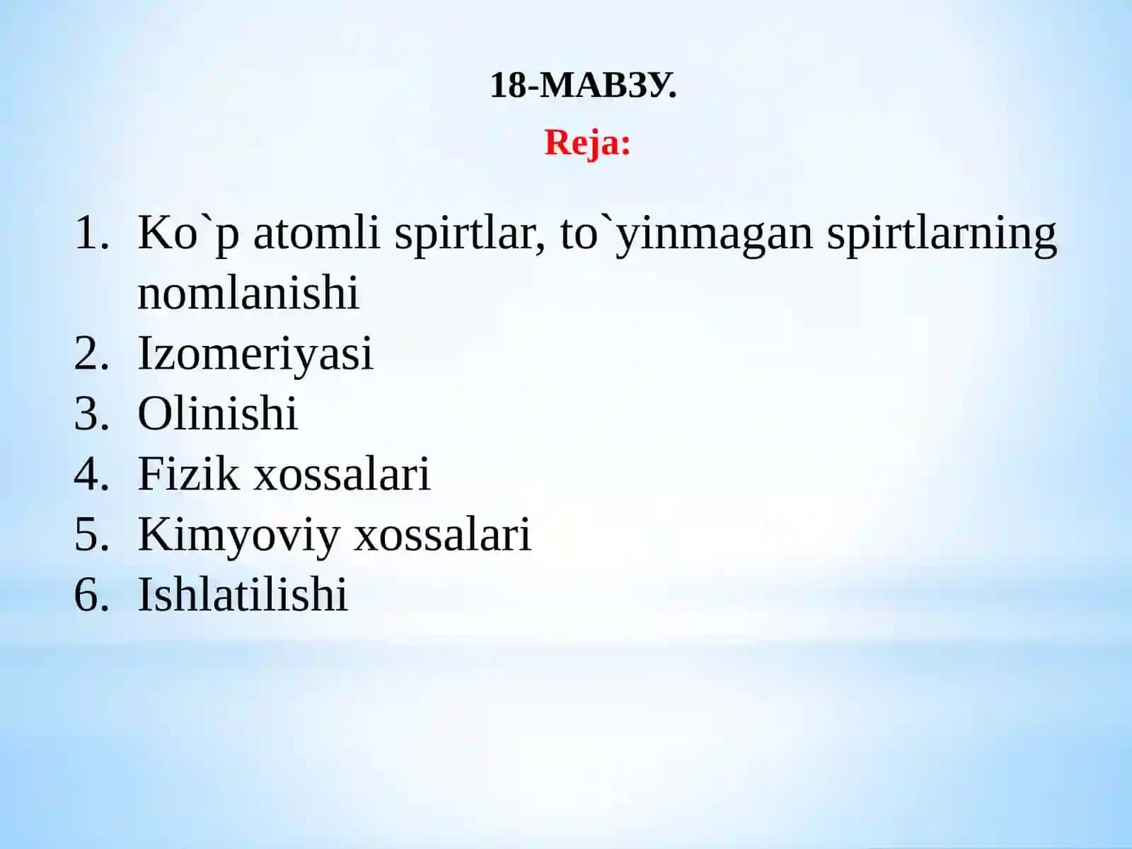 Ko`p  atomli  spirtlar,to`yinmagan  spirtlar 2