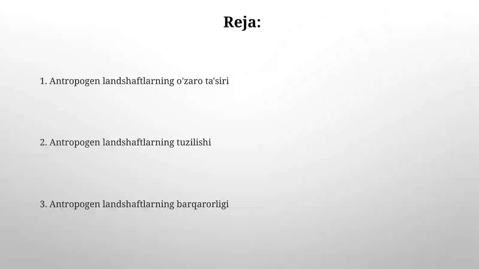Antropogen landshaftlarning iqtisodiy barqarorligi 2