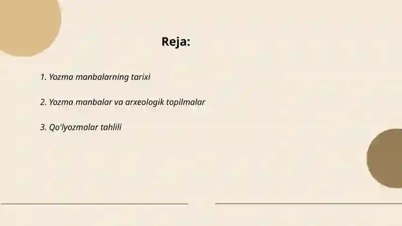 Yozma manbalar 2
