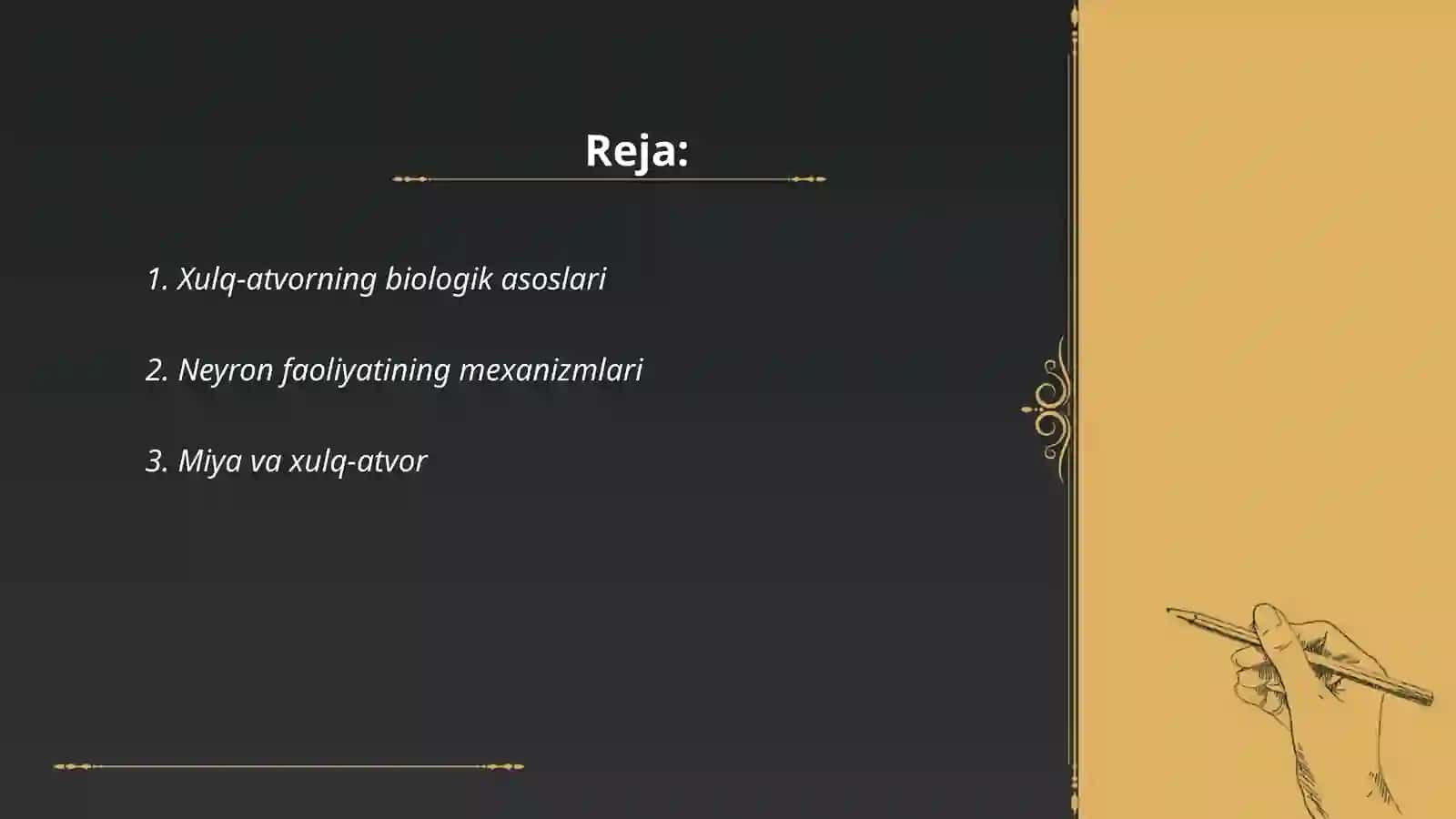 Xulq-atvorning Psixofiziologik Asosi 2