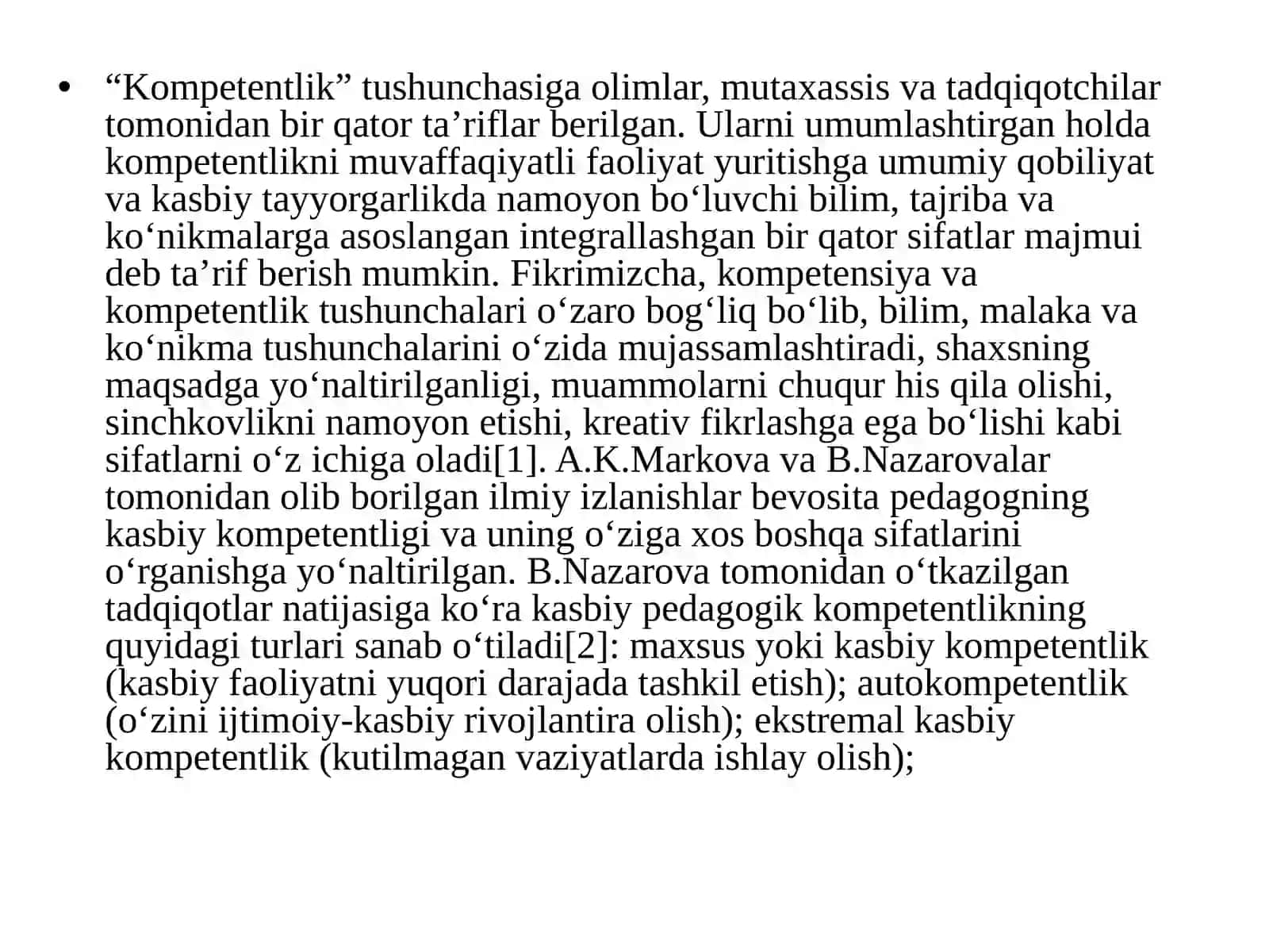 Kasbiy kompetensiya va uni rivojlantirish yo‘llari 2
