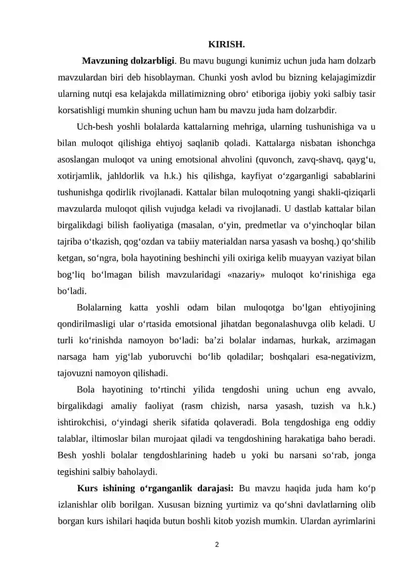Maktabgacha kichik yoshdagi bolalar nutqini o‘stirish vazifalari 2