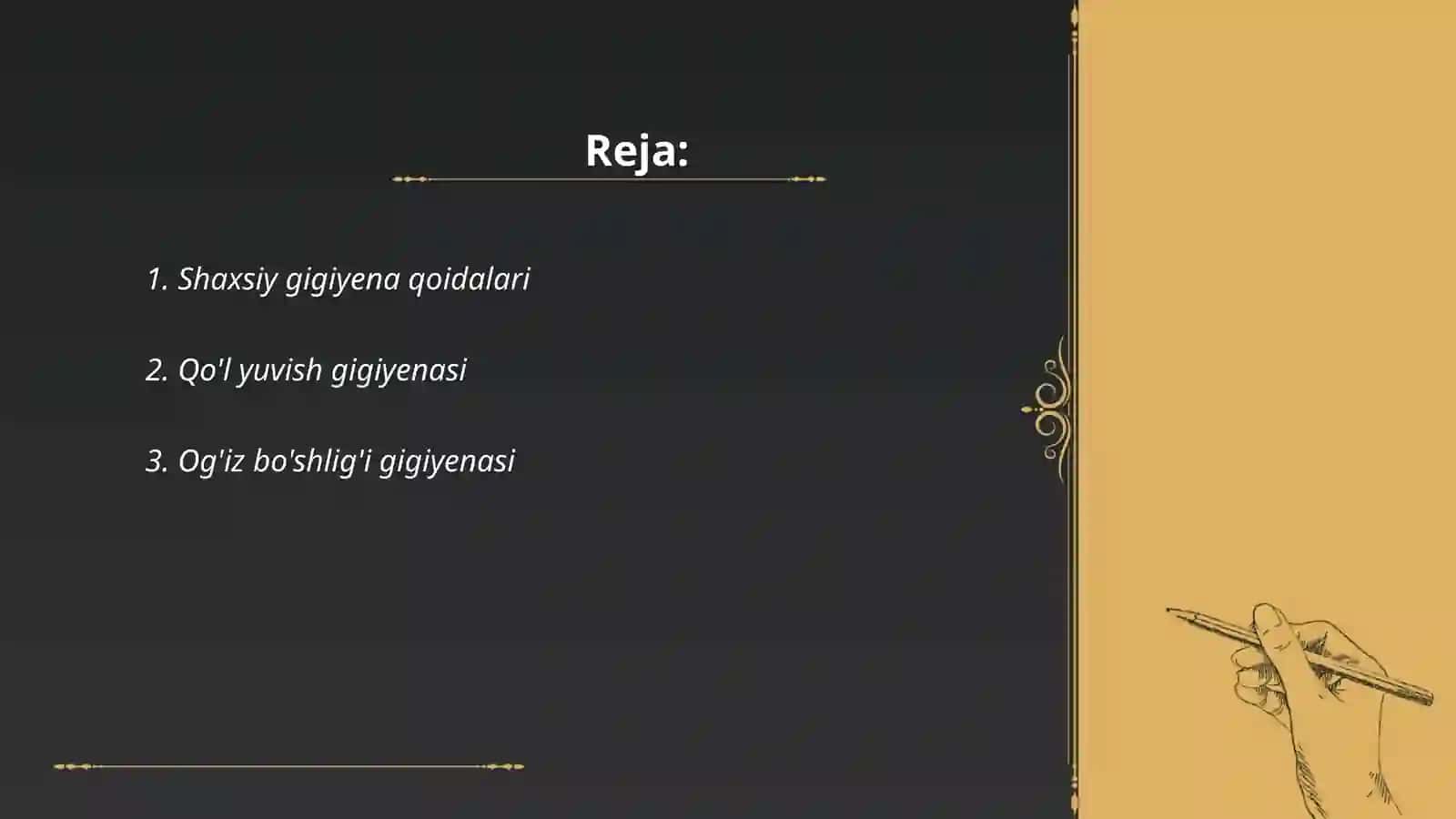 Shaxsiy gigiyena qoidalari 2