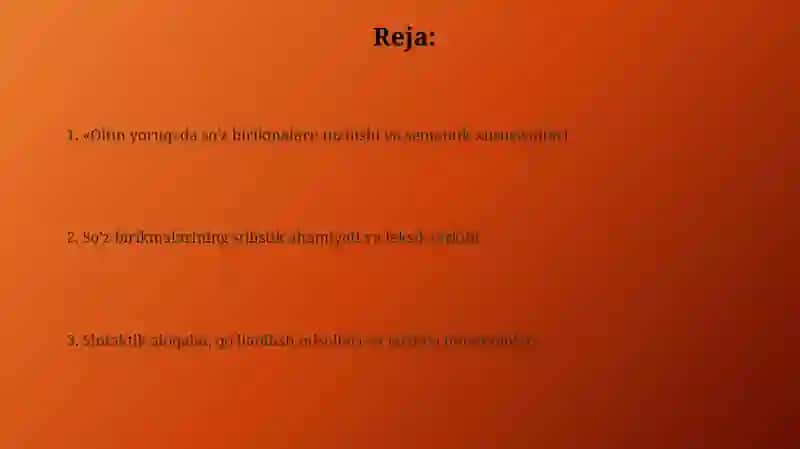Oltin yoruq dagi so'z birikmalari 2
