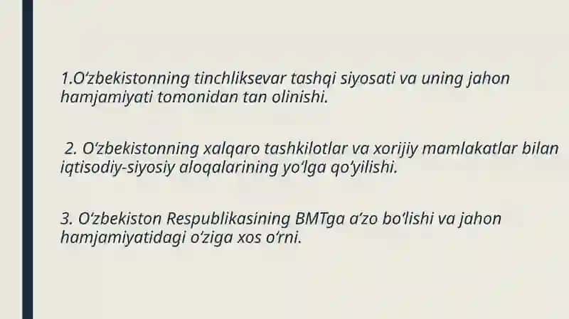 O'zbekistonning eng yangi tarixi 2