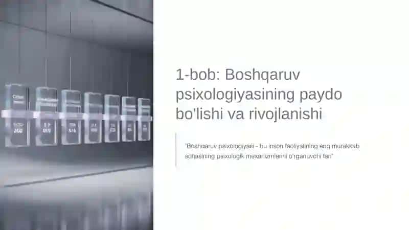 Boshqaruv psixologiyasining chet el olimlari tomonidan o‘rganilishi 2