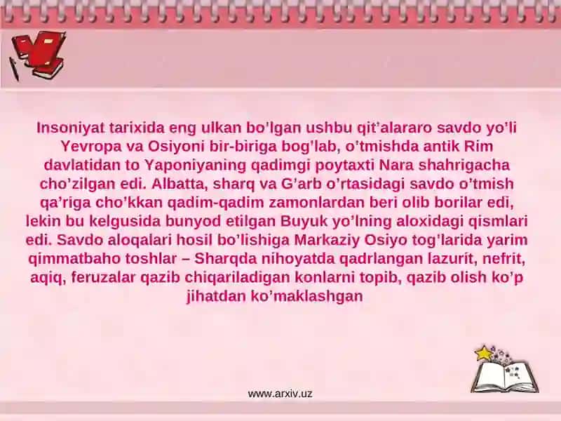 Buyuk ipak yo’li 2