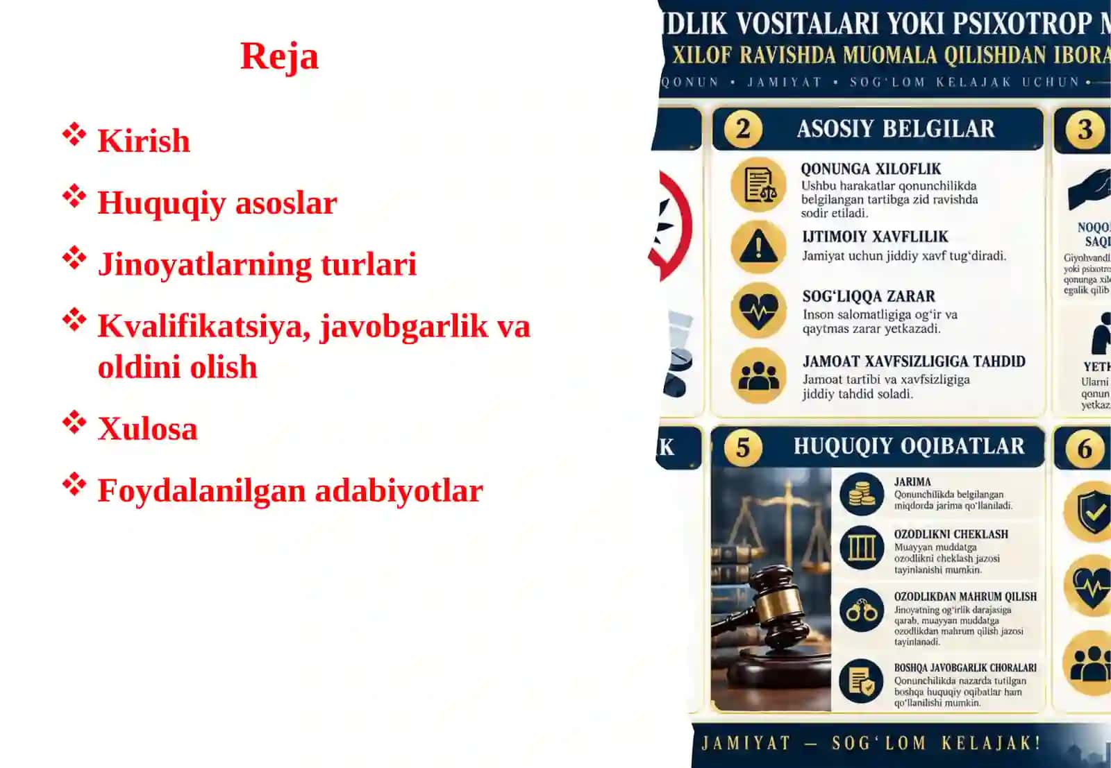 Giyohvandlik vositalari yoki psixotrop moddalar bilan qonunga xilof ravishda muom 2