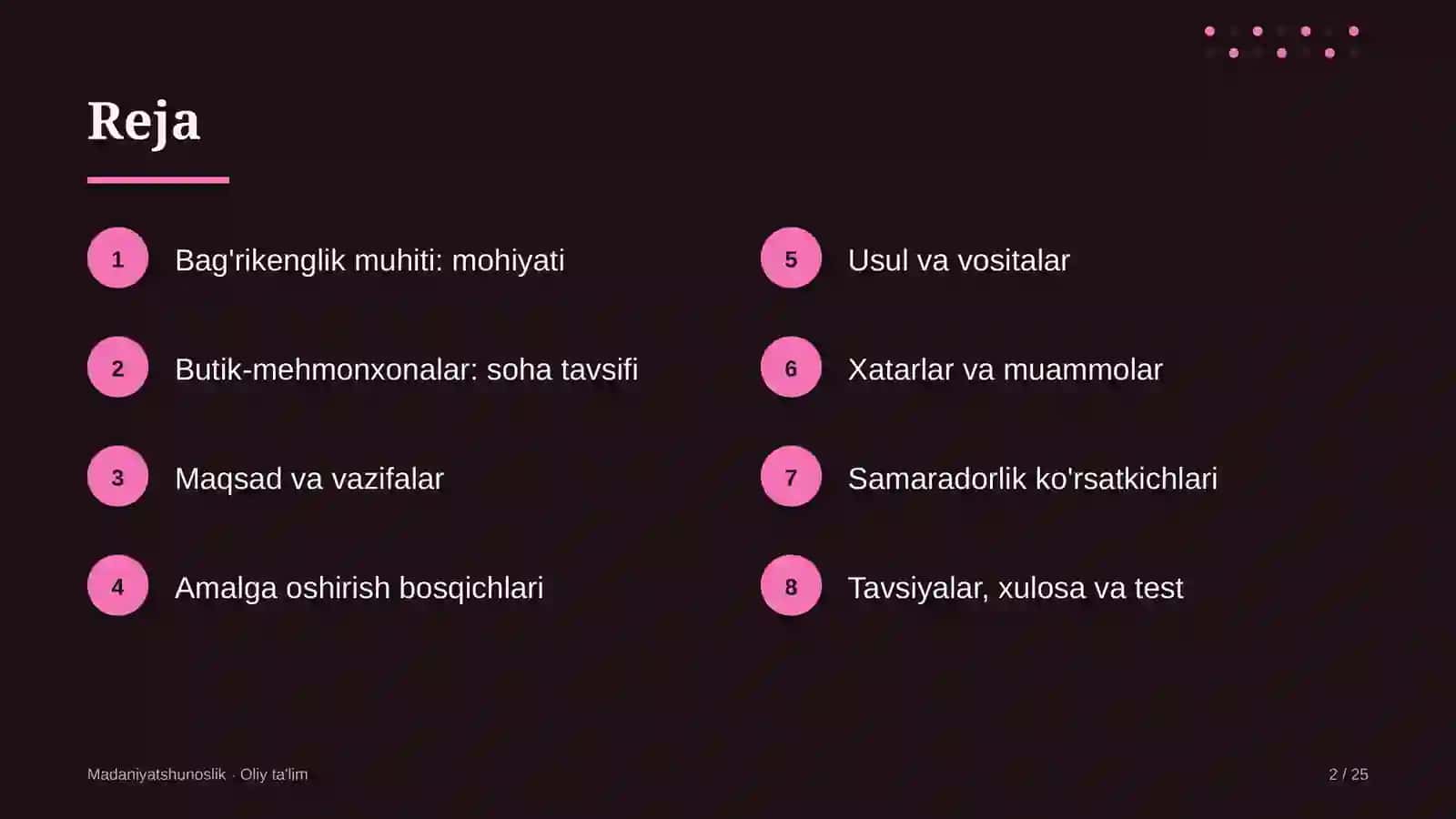 Butik-mehmonxonalar misolida: mohiyati, bosqichlari, usullari va ko'rsatkichlari 2