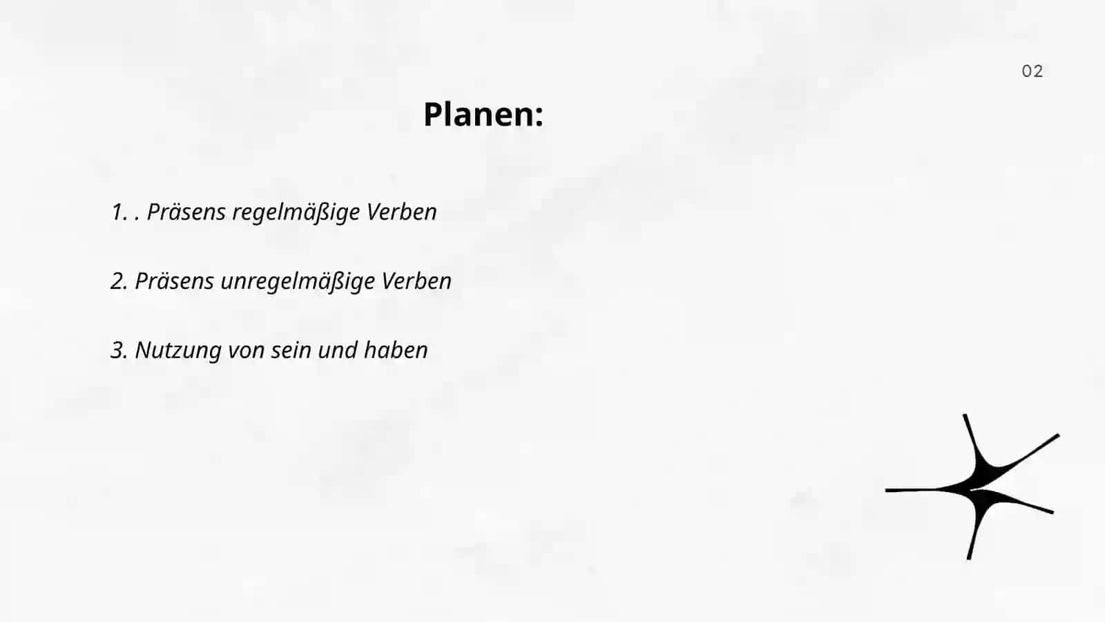 Kunjucation Präsens 2