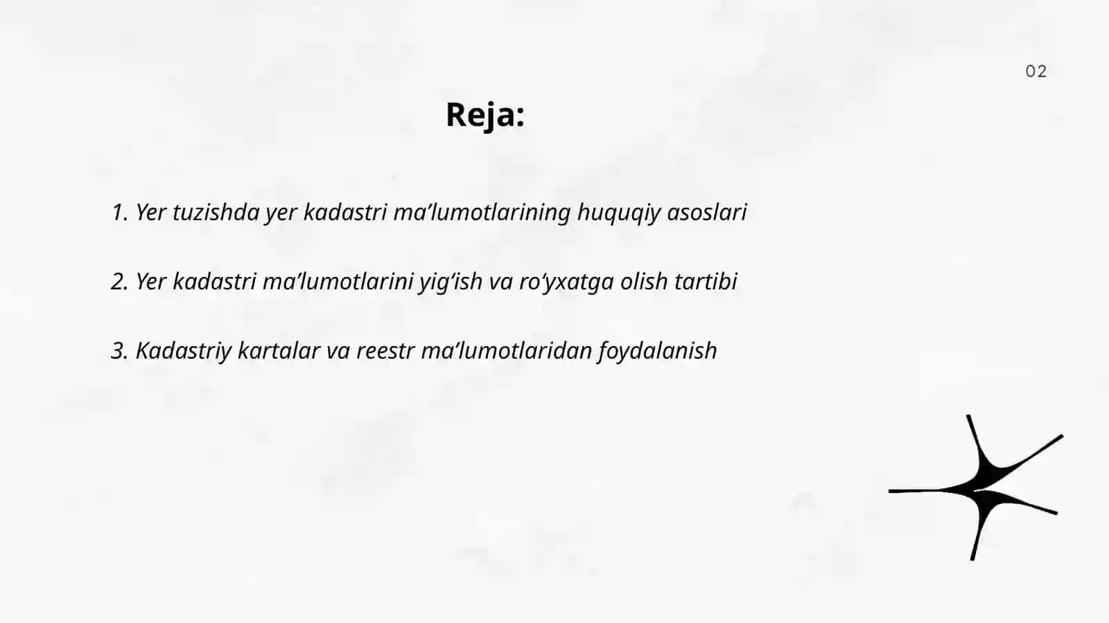 Yer tuzishda yer kadastri maʼlumotlaridan foydalanish 2