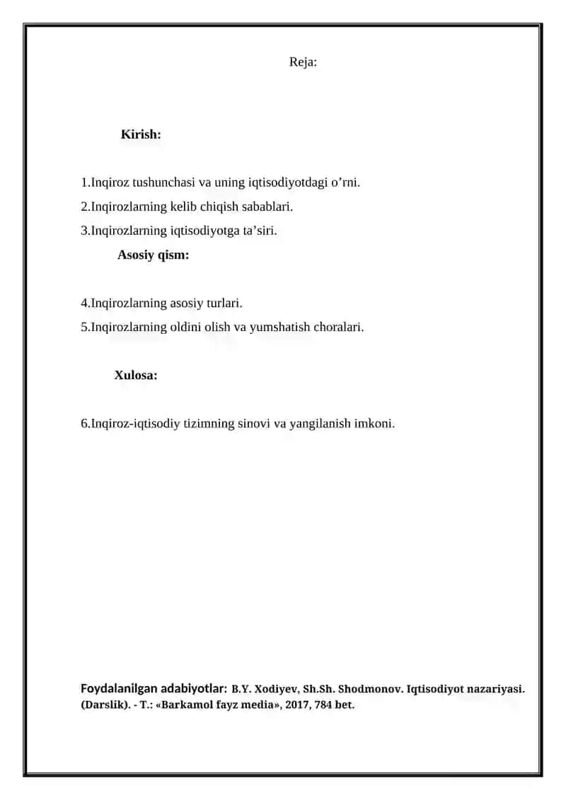 Inqirozlarning mazmuni va turlari 2