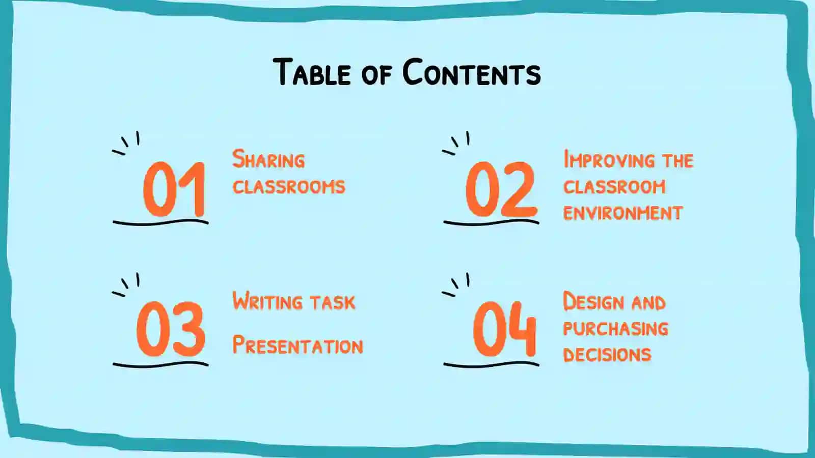 classrooms effectively, including agreements, wall space allocation, and storage space allocation 2