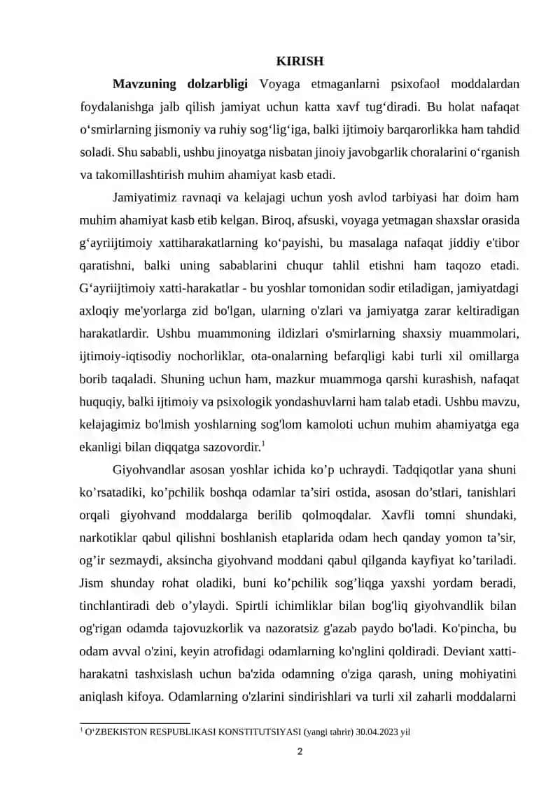 Voyaga Yetmaganlar va Yoshlar Jinoyatchiliginin Oldini Olish Choralari va Sub'ektlari 2