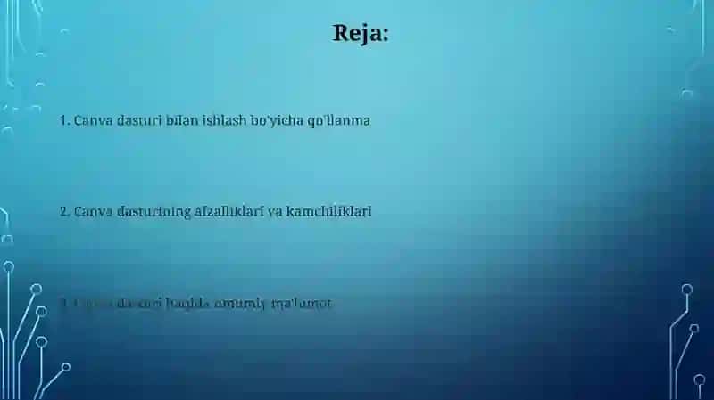 Canva dasturi haqida 2