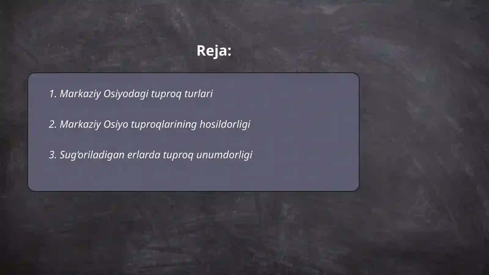 Markaziy Osiyoda joylashgan davlatlardagi tuproqlar 2