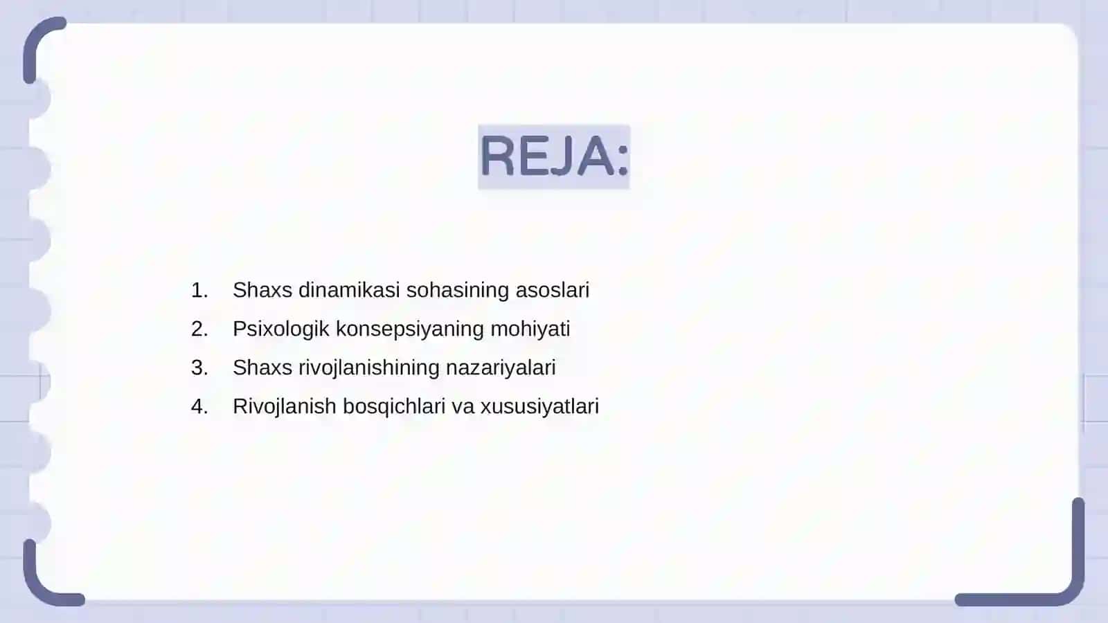 Shaxs dinamikasi sohasining psixologik konsepsiyasi 2
