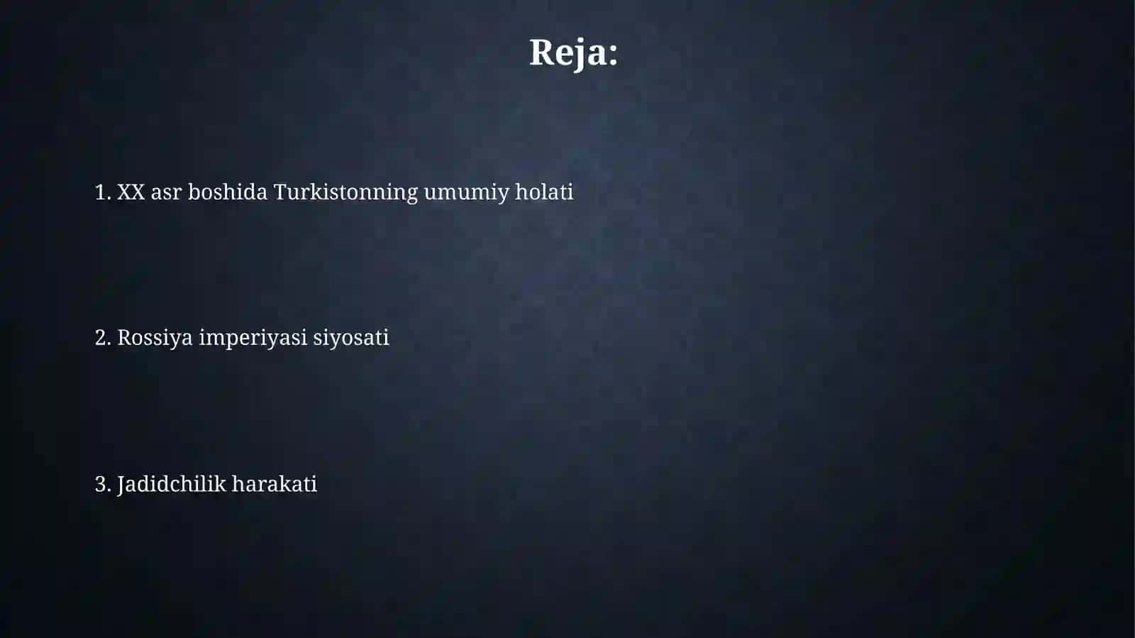 XX asr boshlaridagi siyosiy-ijtimoiy vaziyatni koʻrsatuv 2