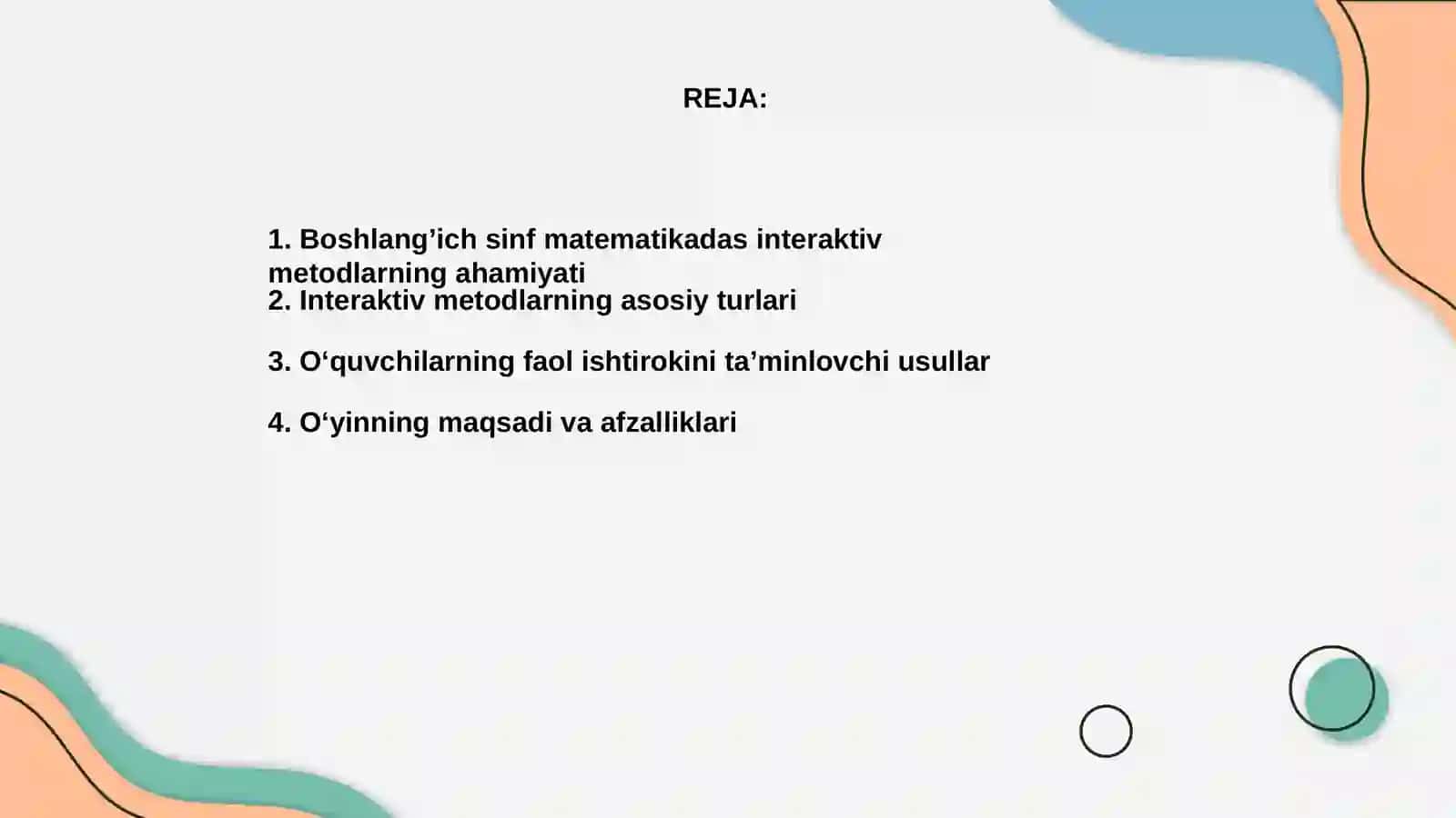Boshlangʼich sinf matemateka darslarida interaktev metodlardan foydalanish 2