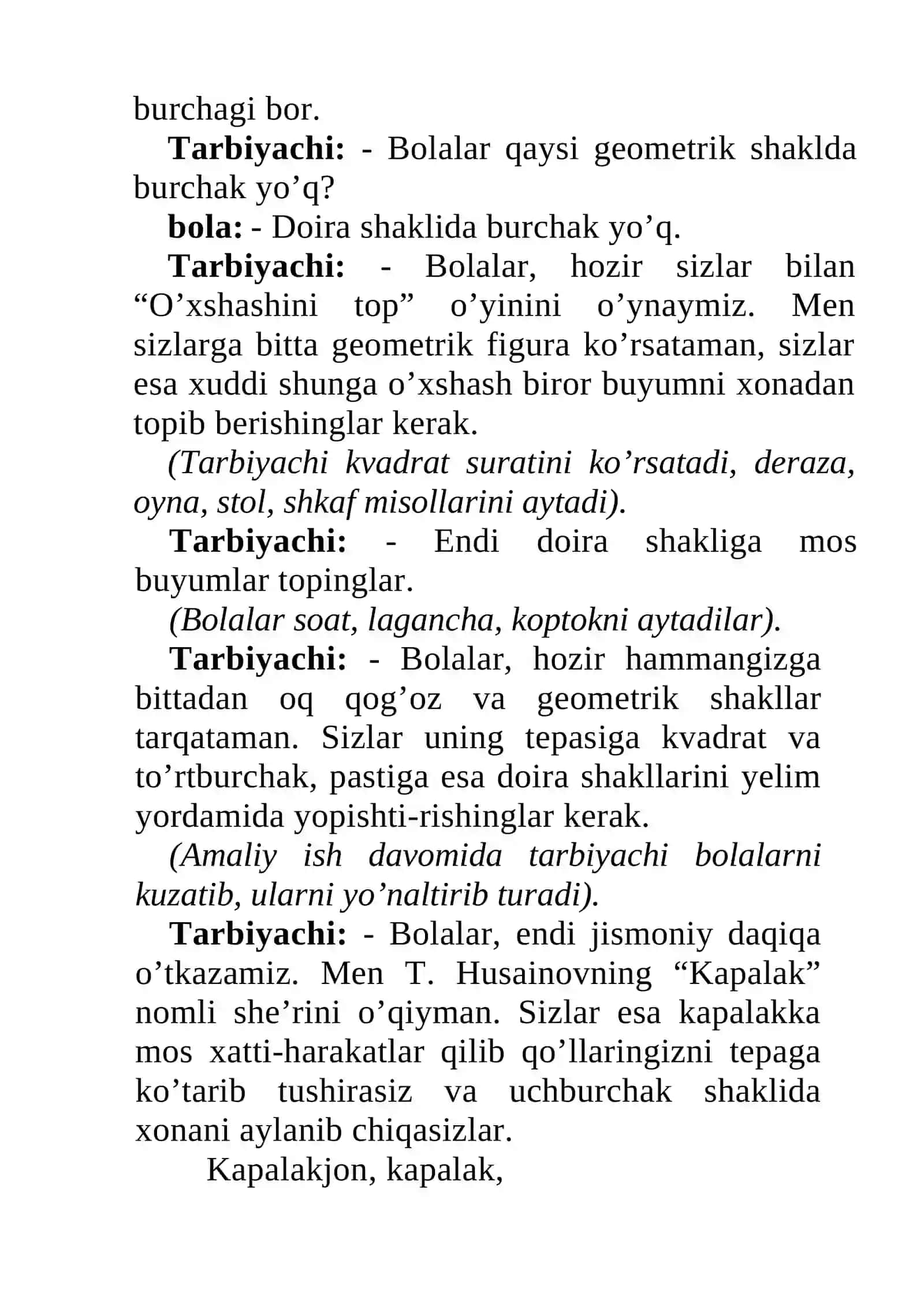 GEOMETRIK SHAKLLARNING TURLI KO’RINISHLARI BORLIGINI TUSHUNTIRISH 2