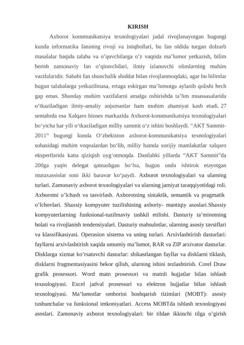 XORIJIY MAMLAKATLARDA BOSHLANG ICH SINFLARDA INFORMARIKA TA’LIMMMG TAHLILI O‘TKATISH 2