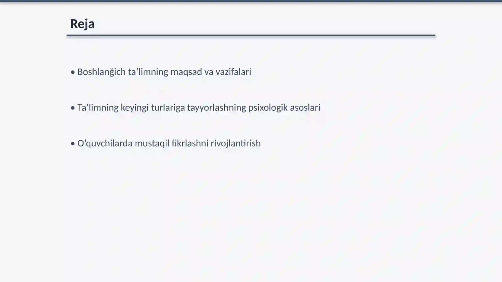 Boshlanğich ta’limda òquvchilarni ta’limning keyingi turlariga tayyorlash metodikasi 2