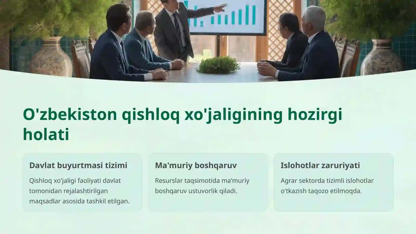 Qishloq xo'jaligini sanoatlashtirish zaruriyati 2