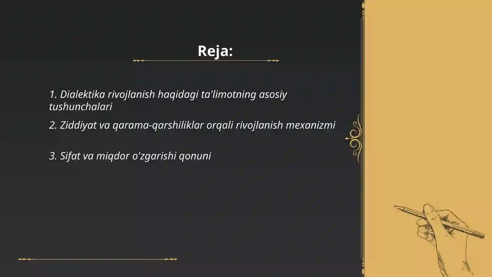 Dialektika rivojlanish haqidagi ta'limot 2