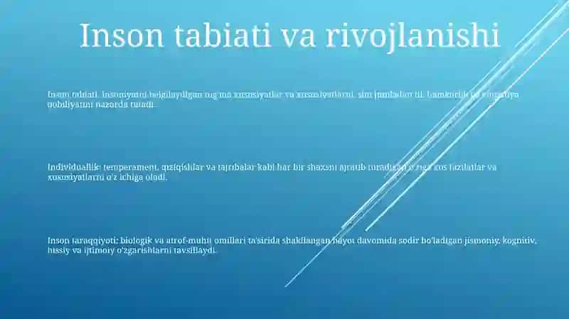 Inson Shaxsi Va Individual Xususiyatlari 2