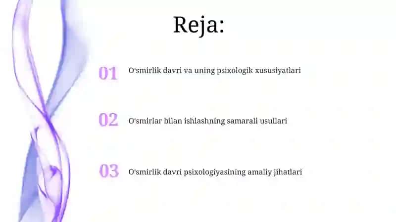 O'smirlik davri va uning o‘ziga xos psixologik xususiyatlari 2