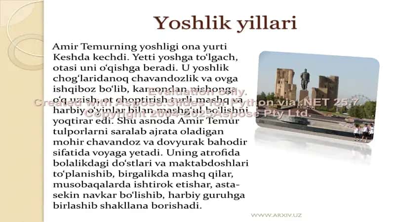 Amir Temur va Temuriylar davlati 2
