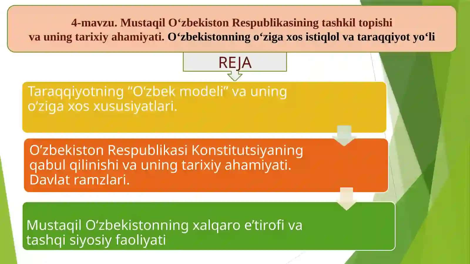 O`zbekistonning eng yaxshi tarixi 2