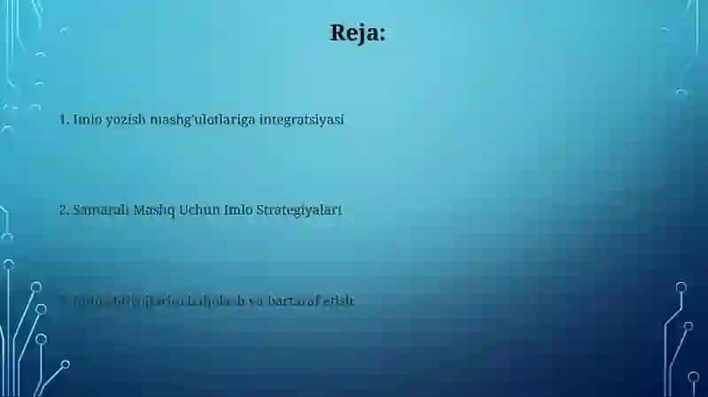 Imlo o'qitishning samarali usullari 2