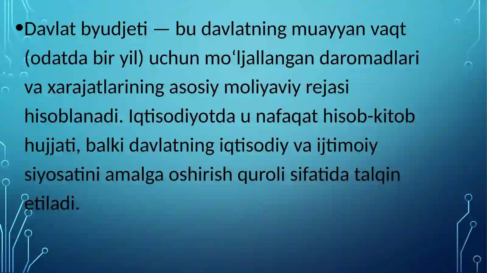 Davlat byudjeti 2