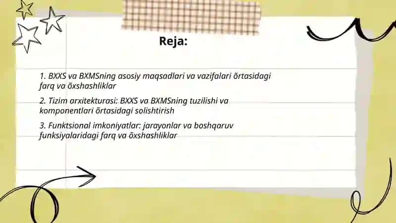 BXXS va BXMS õrtasidagi farq va õxshashliklar 2
