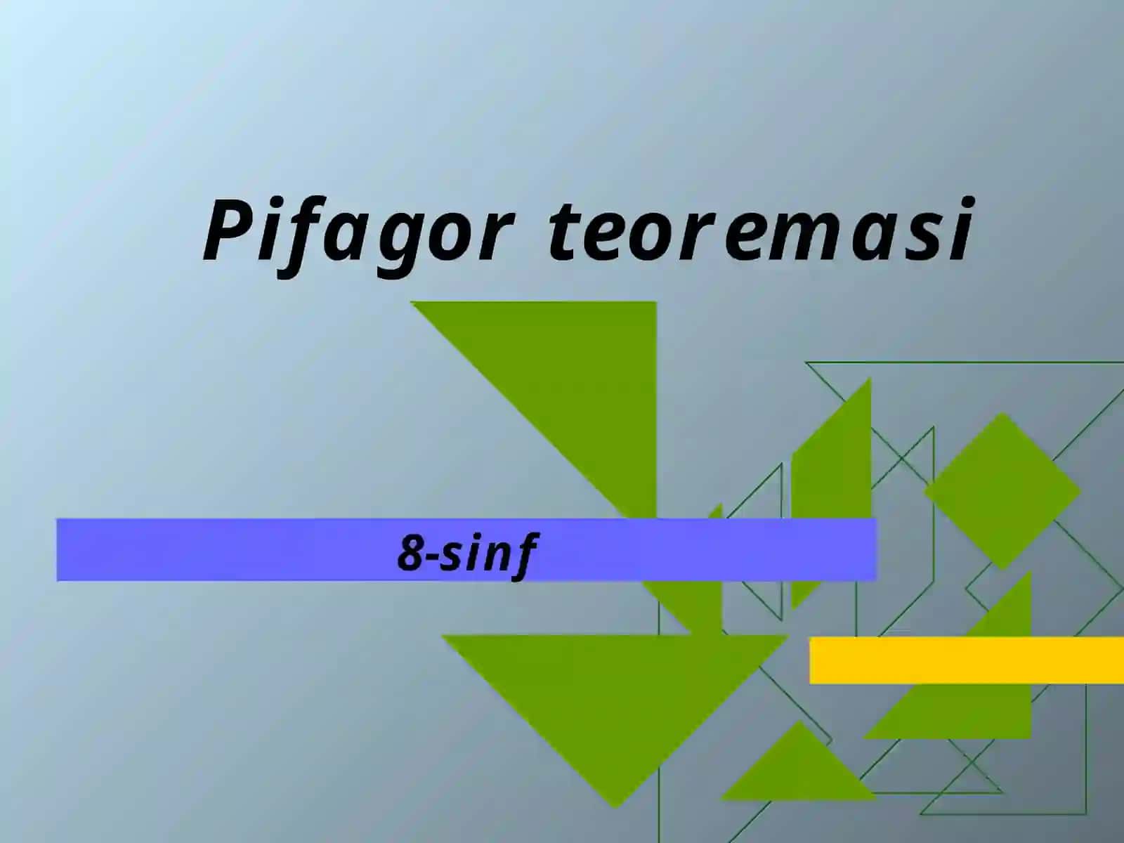 Pifagor teoremasi 2