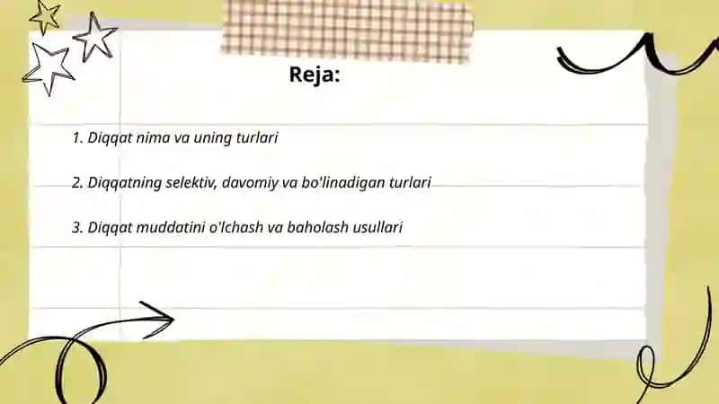 Diqqatning turlari 2