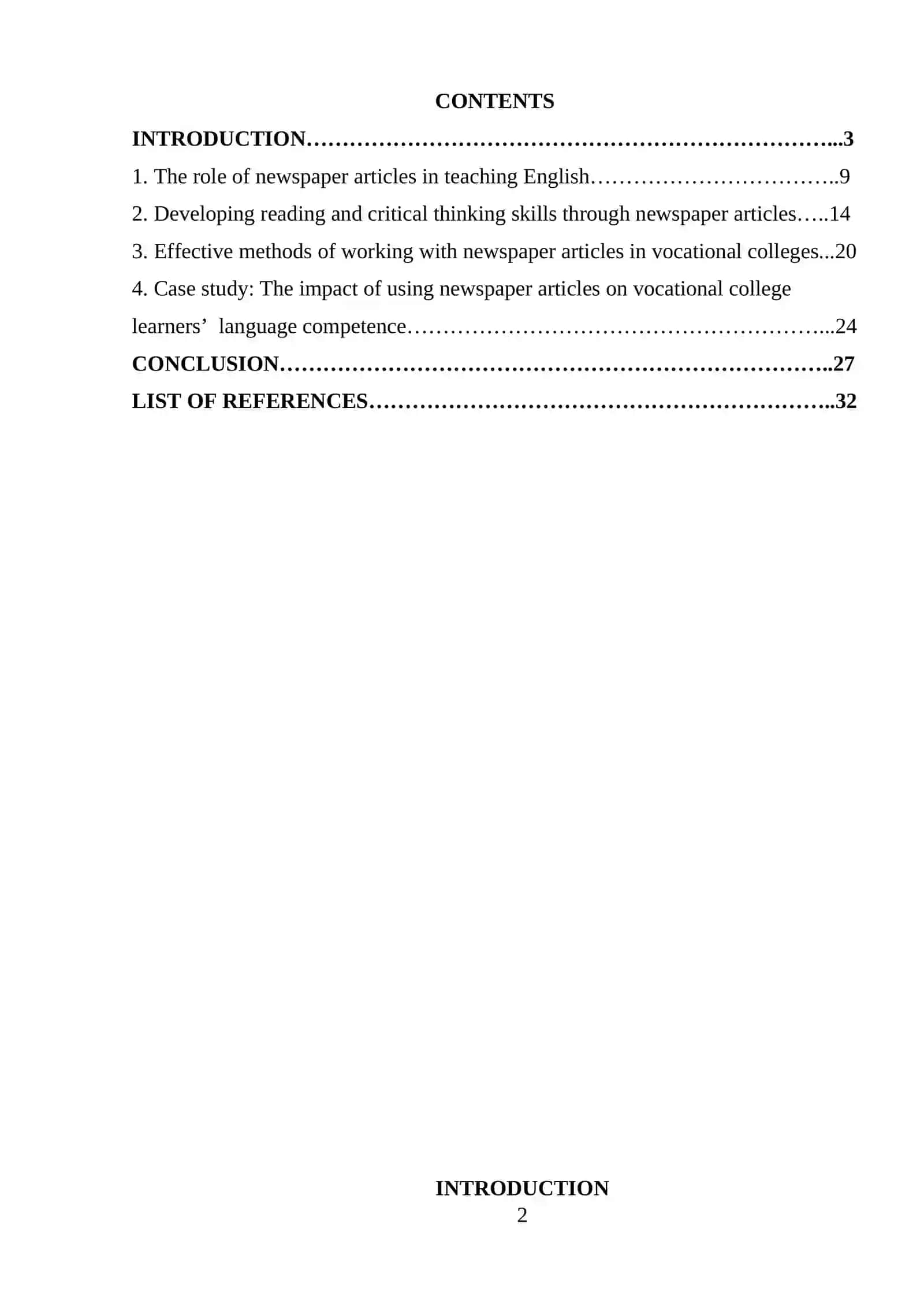 Course Paper on Working with Newspaper Articles 2