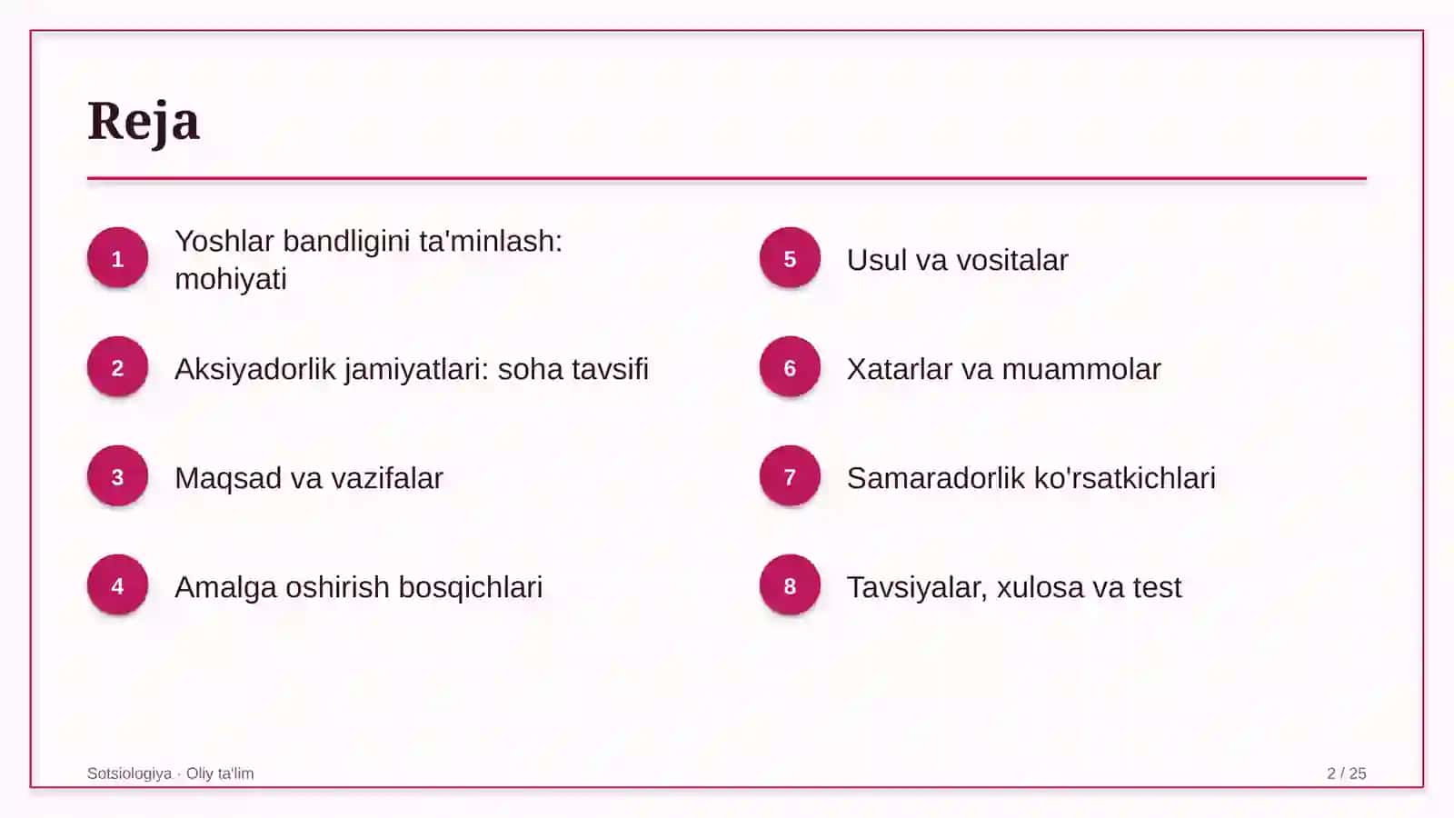 Aksiyadorlik jamiyatlarida yoshlar bandligini ta'minlash 2