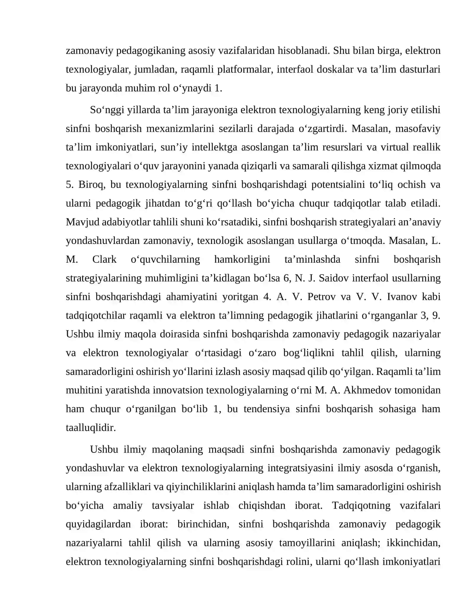 Sinfni boshqarishda zamonaviy pedagogika va elektron texnologiyalar 2