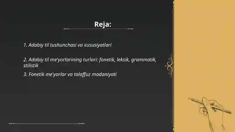 Adabiy til me'yorlari va nutq madaniyati 2