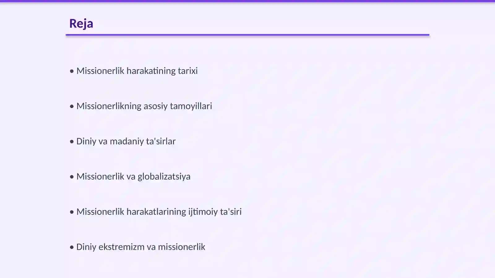 Missionerlik harakatining kelib chiqishi va hozirgi barqarorlikka xavfi 2