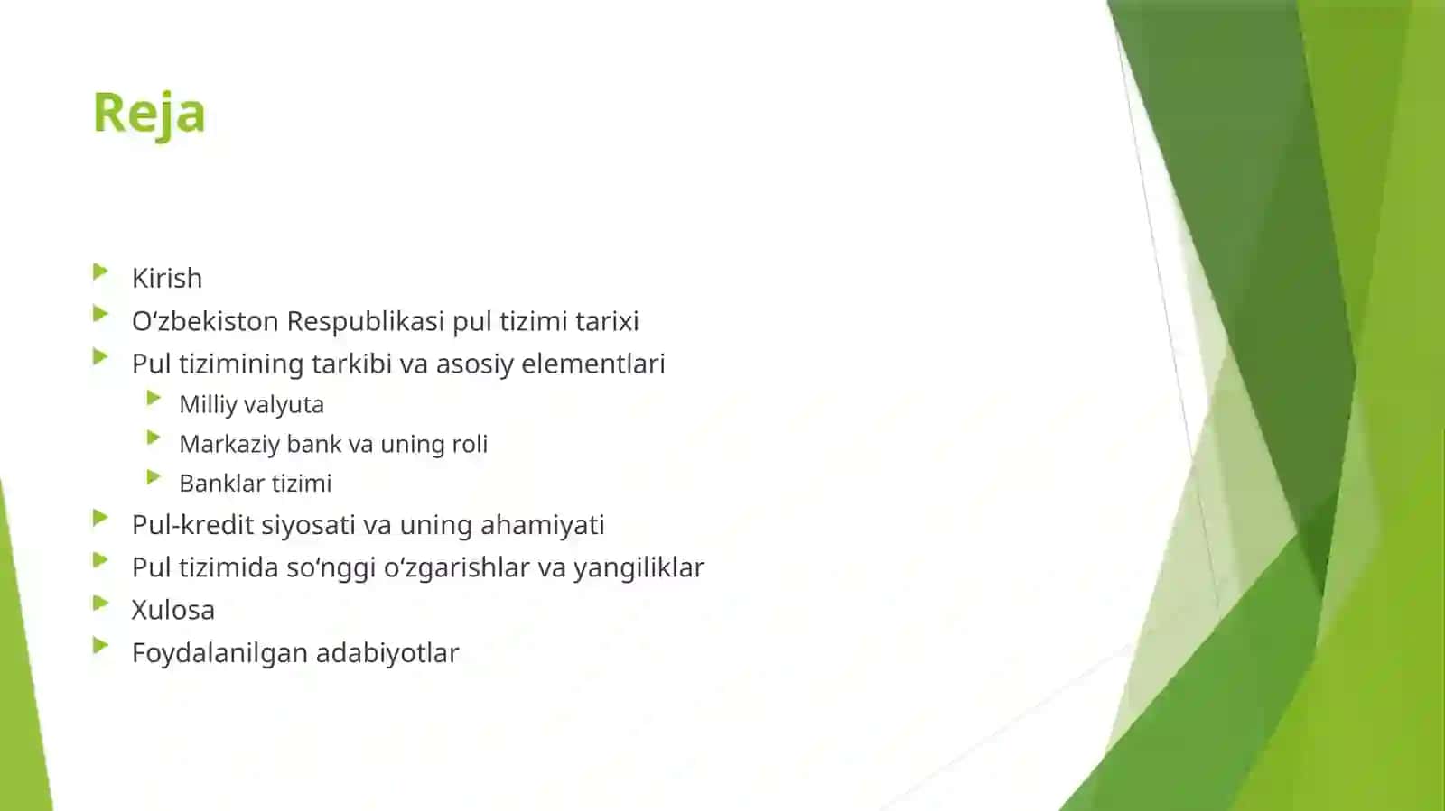 Pul tizimi 2