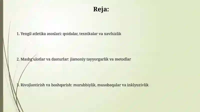 Yengil atletika bilan shugʻillantirish va uni oʻrgatish asoslari 2