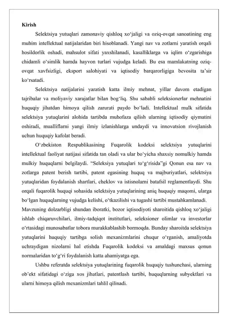 Selektsiya yutuqlari 2