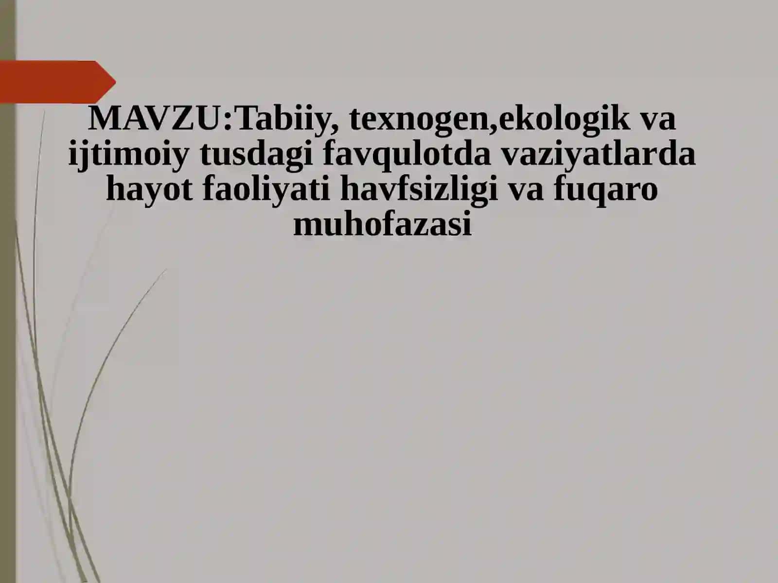 Tabiiy, texnogen, ekologik vaijtimoiy 2